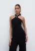 Tori Knit Jumpsuit - Black sold by Pretty Lavish