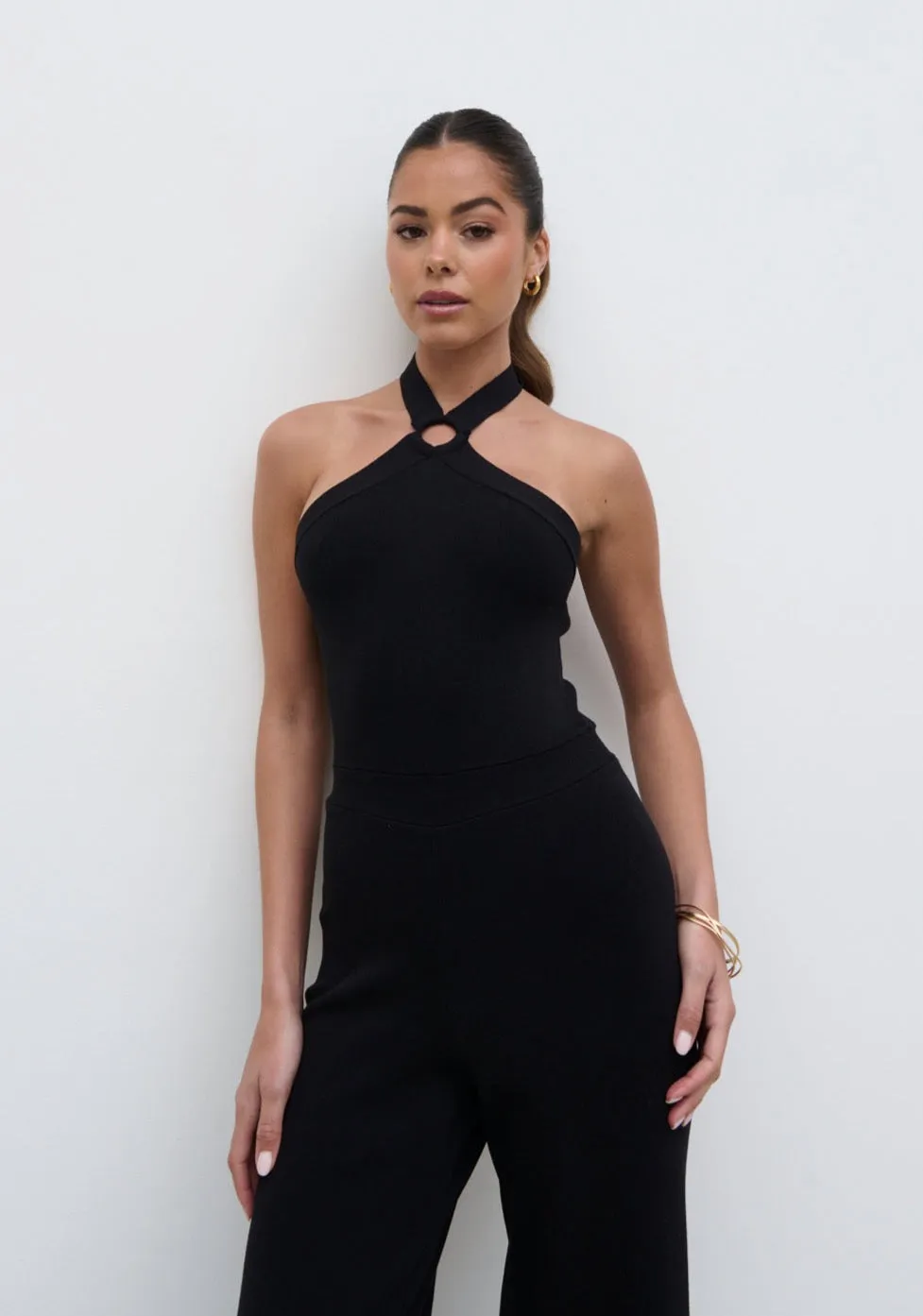 Tori Knit Jumpsuit - Black sold by Pretty Lavish product image thumbnail 2
