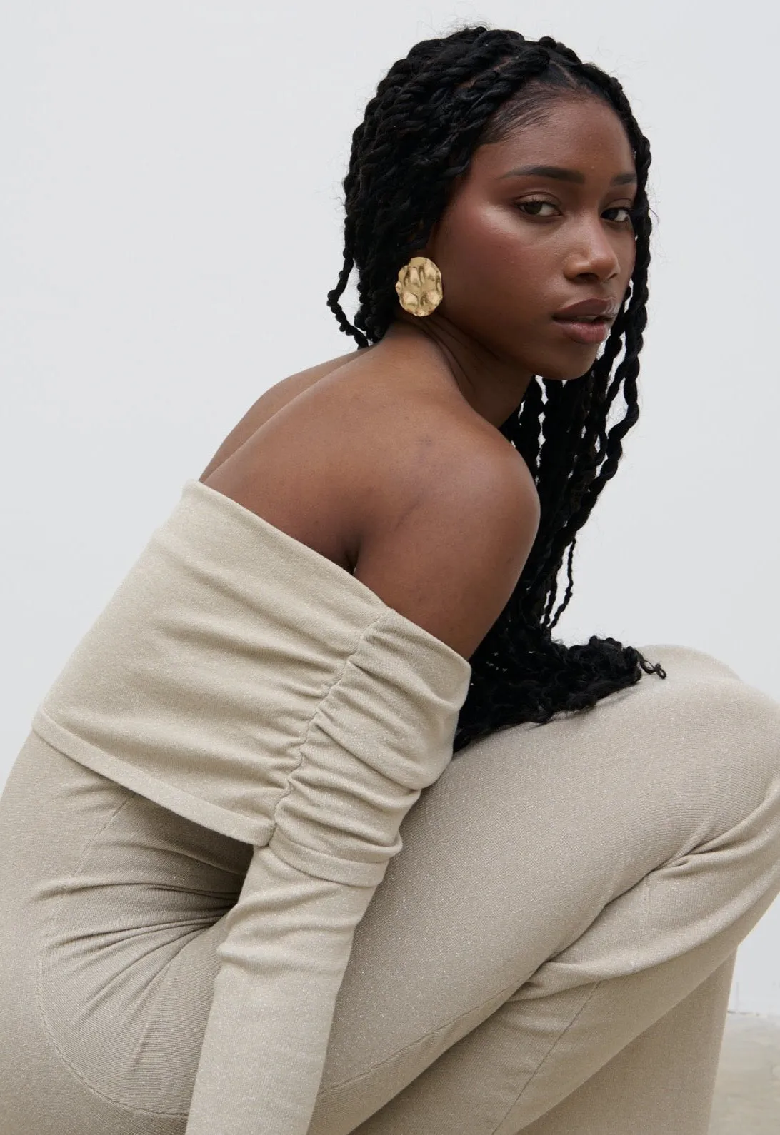 Soreya Glitter Maxi Dress - Gold sold by Pretty Lavish product image thumbnail 2