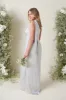 Amelia Tie Maxi Bridesmaid Dress - Matte Silver sold by Pretty Lavish