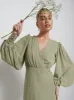Sienna Chiffon Bridesmaid Dress - Olive sold by Pretty Lavish