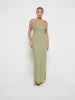 Keisha Cowl Neck Maxi Bridesmaid Dress - Olive sold by Pretty Lavish