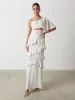 Romilly Printed Maxi Dress - Peony Abstract Floral sold by Pretty Lavish