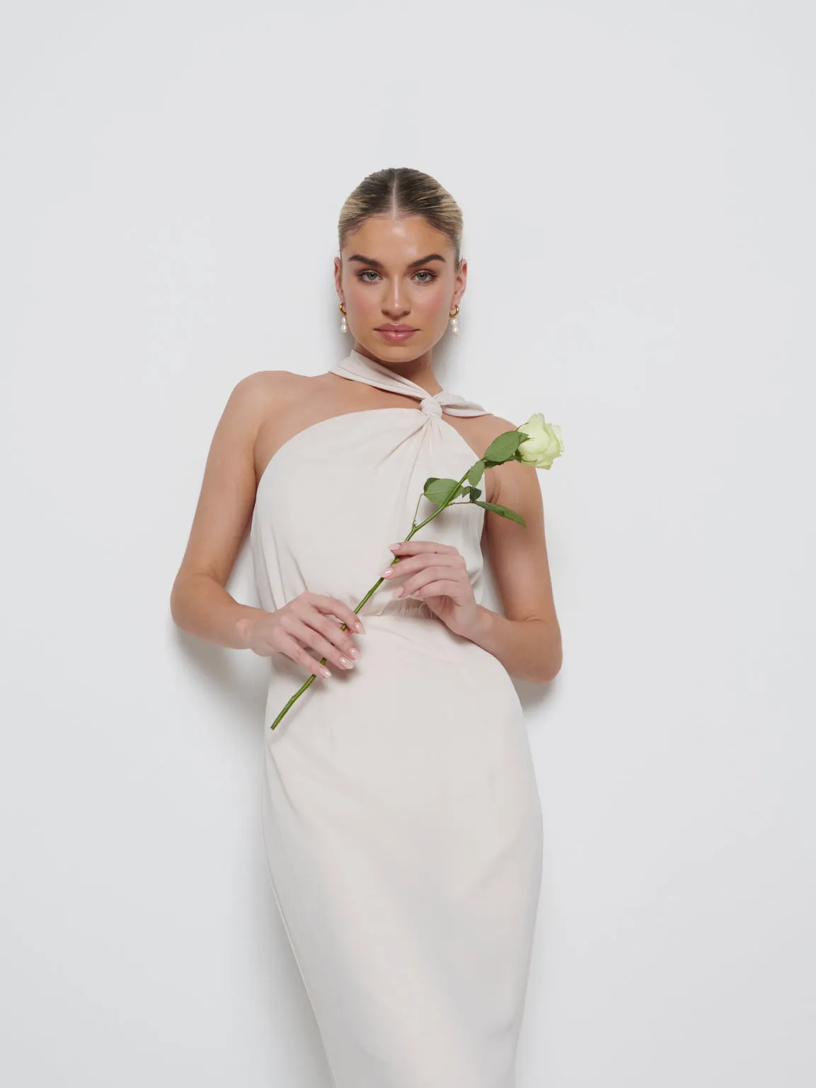 Milly Chiffon Bridesmaid Dress - Champagne sold by Pretty Lavish product image thumbnail 2