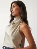 Caro Asymmetric Top - Champagne sold by Pretty Lavish