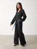 Carmen Satin Jumpsuit - Black sold by Pretty Lavish