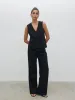 Taya Tailored Waistcoat - Black sold by Pretty Lavish
