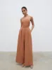 Campbell Bandeau Jumpsuit - Sunburn sold by Pretty Lavish