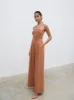 Campbell Bandeau Jumpsuit - Sunburn sold by Pretty Lavish