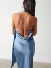 Chloé Scarf Maxi Dress - Powder Blue sold by Pretty Lavish