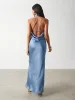 Chloé Scarf Maxi Dress - Powder Blue sold by Pretty Lavish