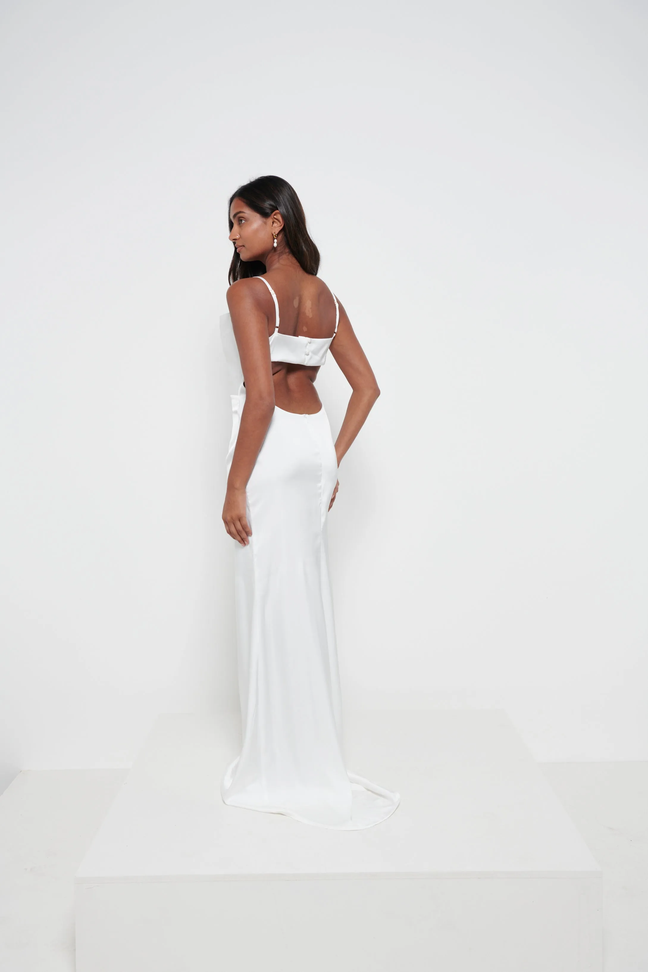 Keisha Backless Maxi Dress - Ivory sold by Pretty Lavish product image thumbnail 3