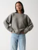 Camille Oversized Borg Jumper - Charcoal sold by Pretty Lavish