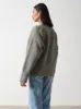 Camille Oversized Borg Jumper - Charcoal sold by Pretty Lavish