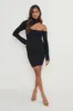 Lillian Cut Out Mini Knit Dress - Black sold by Pretty Lavish