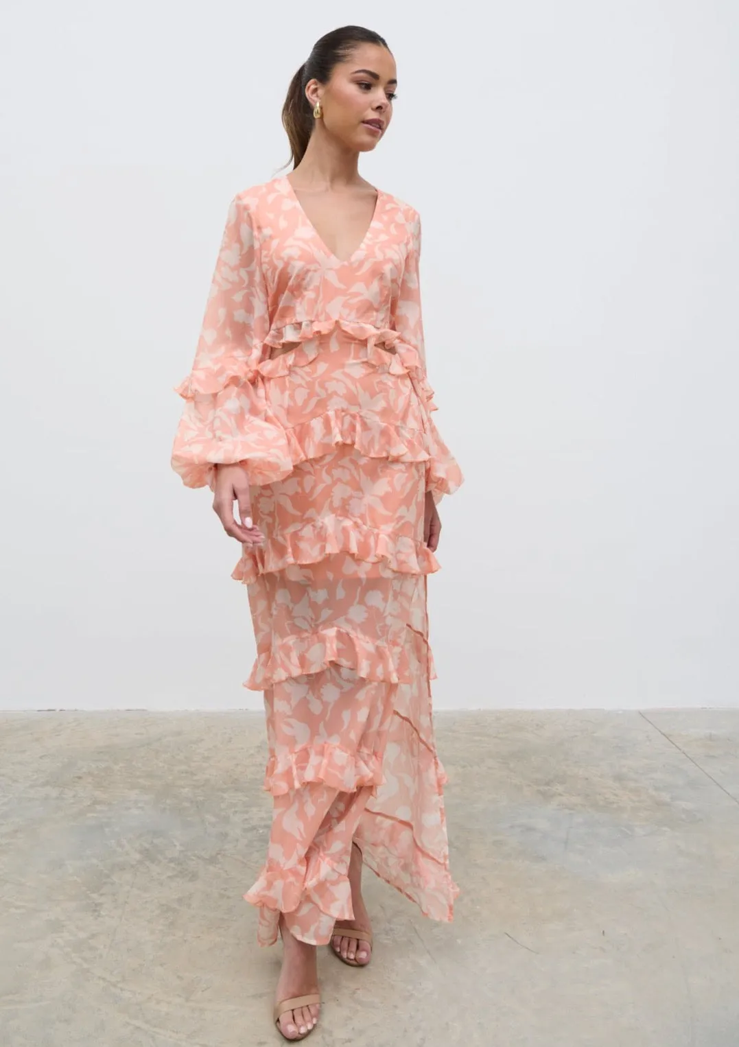 Evie Maxi Dress - Terracotta Petal sold by Pretty Lavish product image thumbnail 4