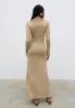 Anastasia Sequin Maxi Knit Dress - Gold sold by Pretty Lavish