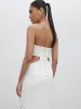 Verde Bandeau Cut Out Maxi Dress - Ivory sold by Pretty Lavish