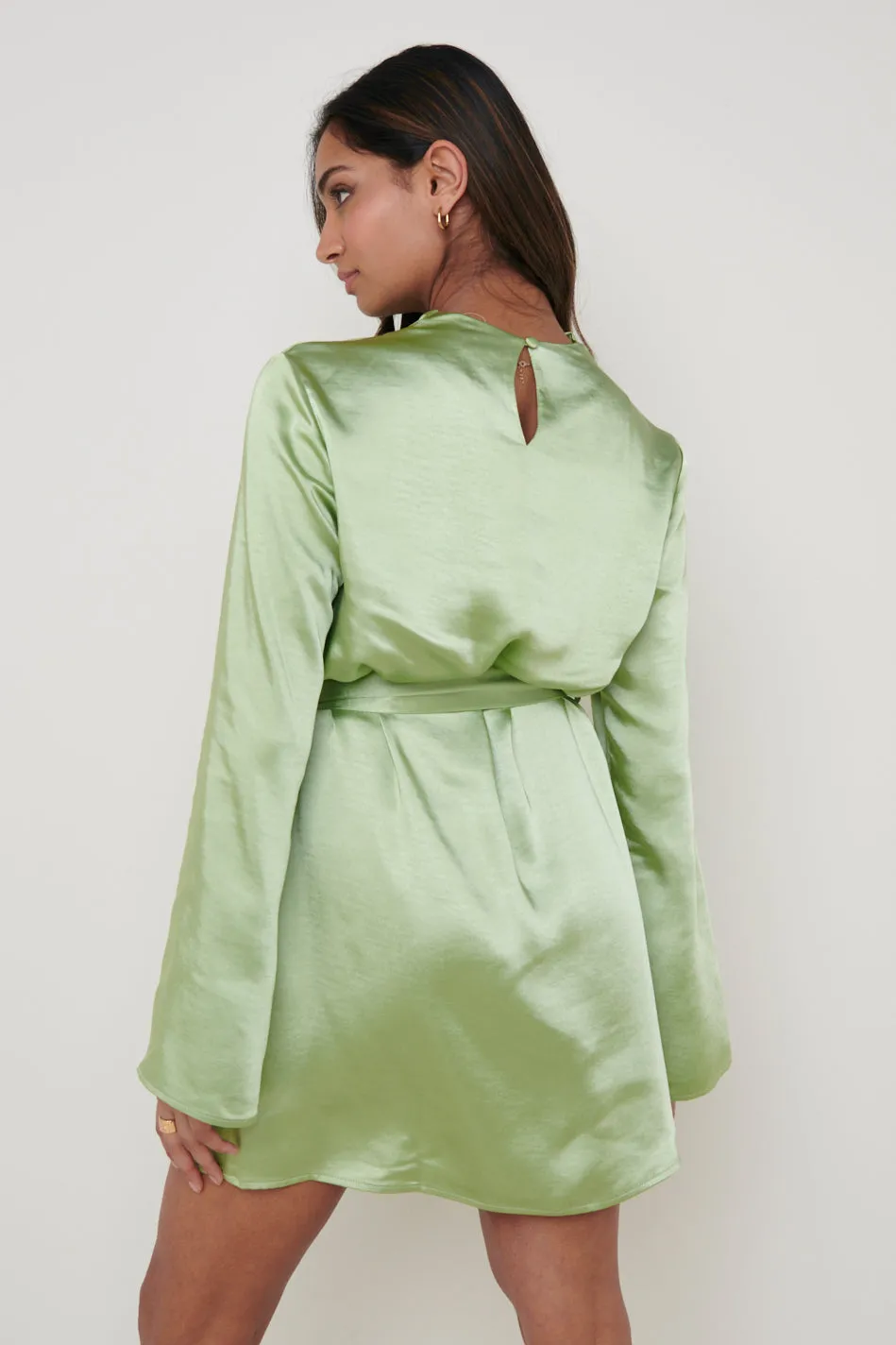 Jayda Cowl Neck Dress - Soft Olive sold by Pretty Lavish product image thumbnail 2
