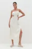 Artie Cut Out Midaxi Dress - Cream sold by Pretty Lavish
