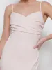 Kehlani Twist Cami Bridesmaid Dress - Blush sold by Pretty Lavish
