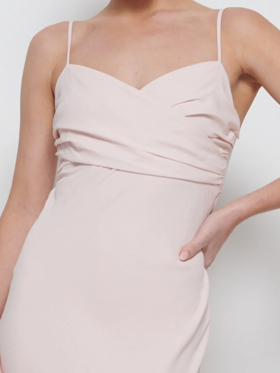Kehlani Twist Cami Bridesmaid Dress - Blush sold by Pretty Lavish product image thumbnail 5