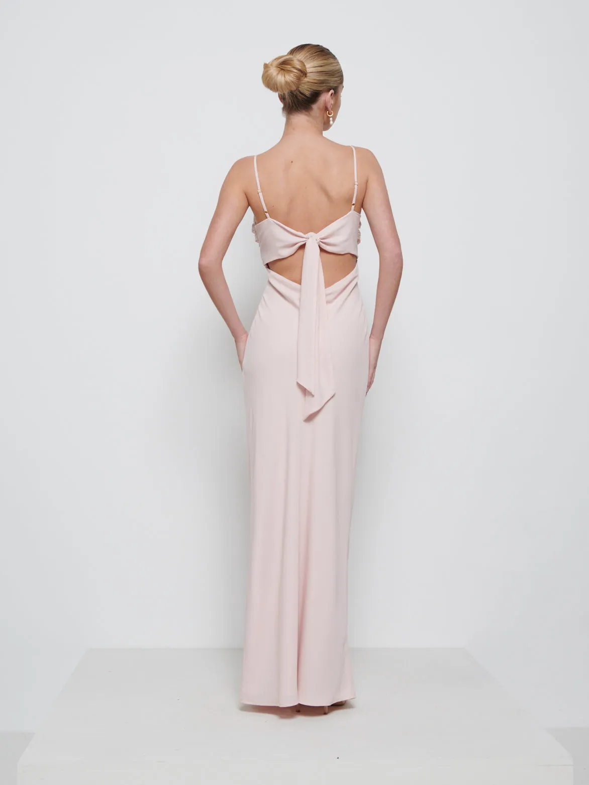 Kehlani Twist Cami Bridesmaid Dress - Blush sold by Pretty Lavish product image thumbnail 3