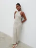 Nicole Racer Midaxi Dress - Beige sold by Pretty Lavish