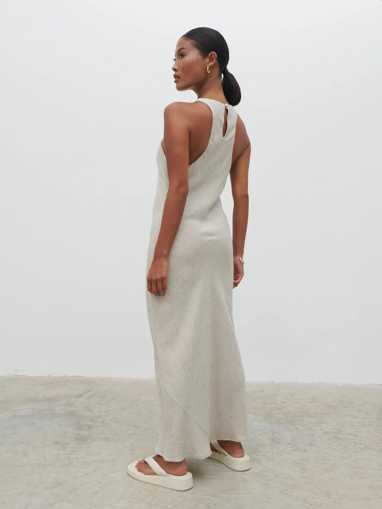 Nicole Racer Midaxi Dress - Beige sold by Pretty Lavish product image thumbnail 3