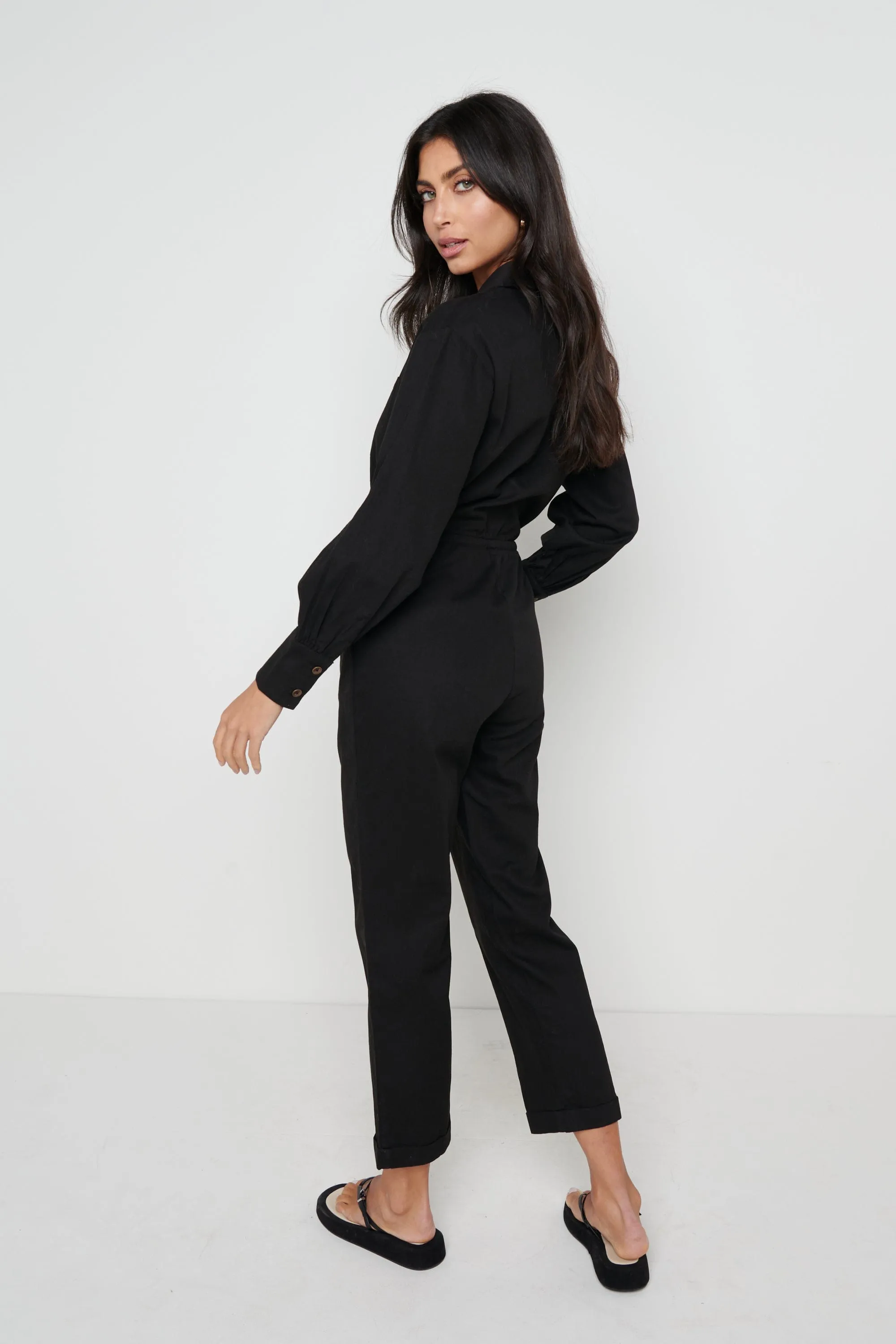 Cara Boilersuit - Black sold by Pretty Lavish product image thumbnail 3