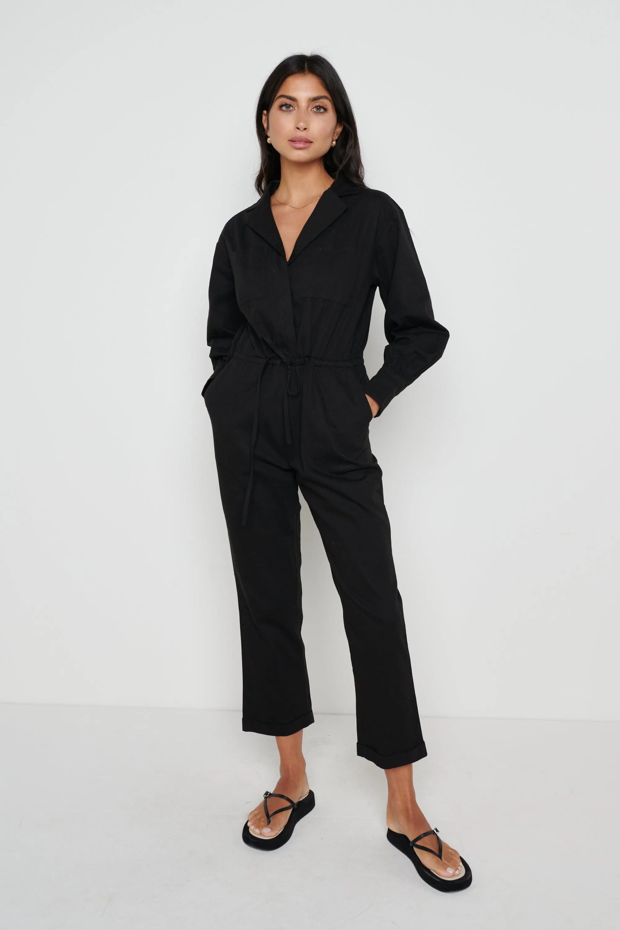 Cara Boilersuit - Black sold by Pretty Lavish