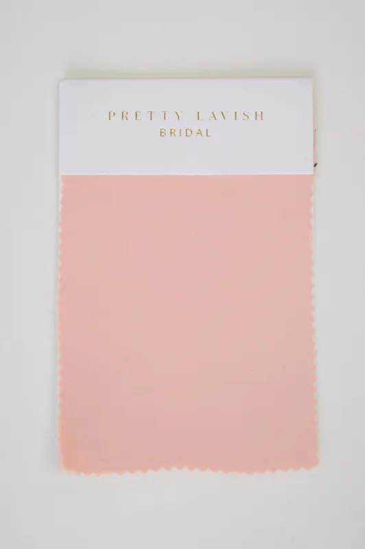 Recycled Satin Blush Bridesmaid Swatch sold by Pretty Lavish