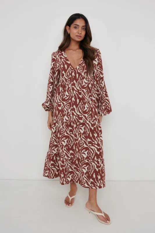 Dotty Day Dress - Zebra Abstract sold by Pretty Lavish