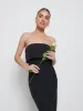 Julia Crepe Maxi Bridesmaid Dress - Black sold by Pretty Lavish