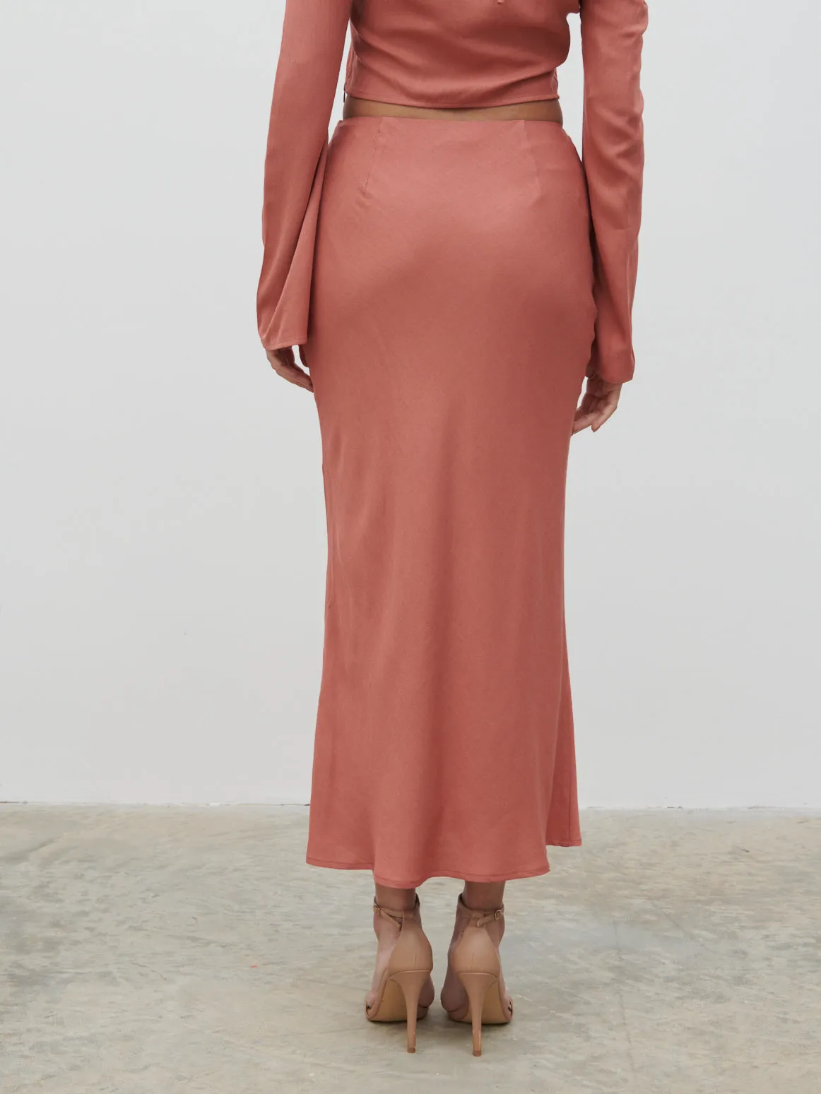 Tiffany Midaxi Skirt - Terracotta sold by Pretty Lavish product image thumbnail 4