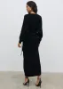 Aidan Cosy Wrap Dress - Black sold by Pretty Lavish