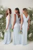 Esmee Maxi Bridesmaid Dress - Matte Ice Blue sold by Pretty Lavish