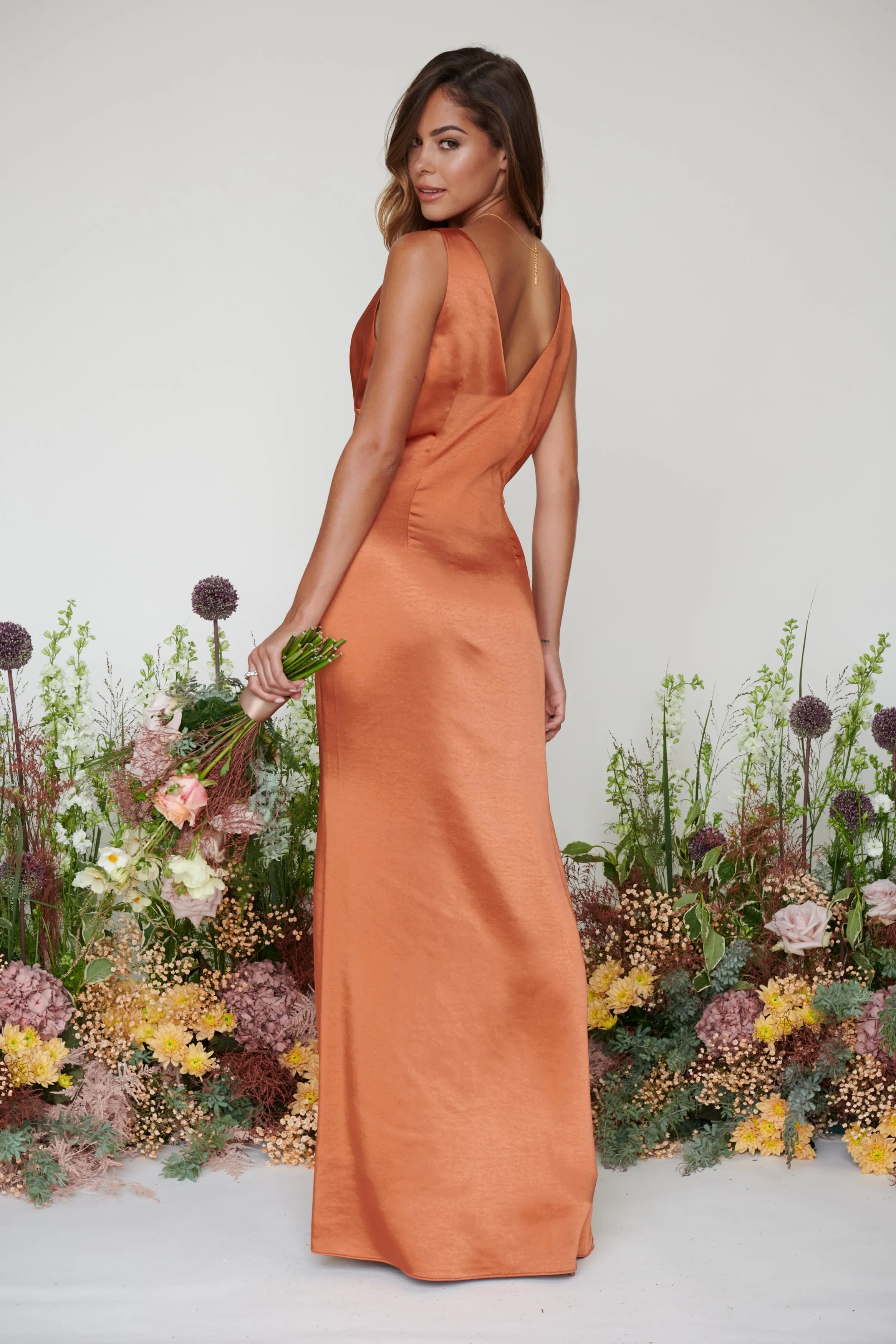 Piper Maxi Bridesmaid Dress - Matte Copper sold by Pretty Lavish product image thumbnail 5