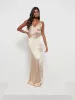 Esmee Maxi Bridesmaid Dress - Matte Bronze sold by Pretty Lavish