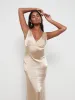 Esmee Maxi Bridesmaid Dress - Matte Bronze sold by Pretty Lavish