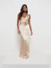 Esmee Maxi Bridesmaid Dress - Matte Bronze sold by Pretty Lavish
