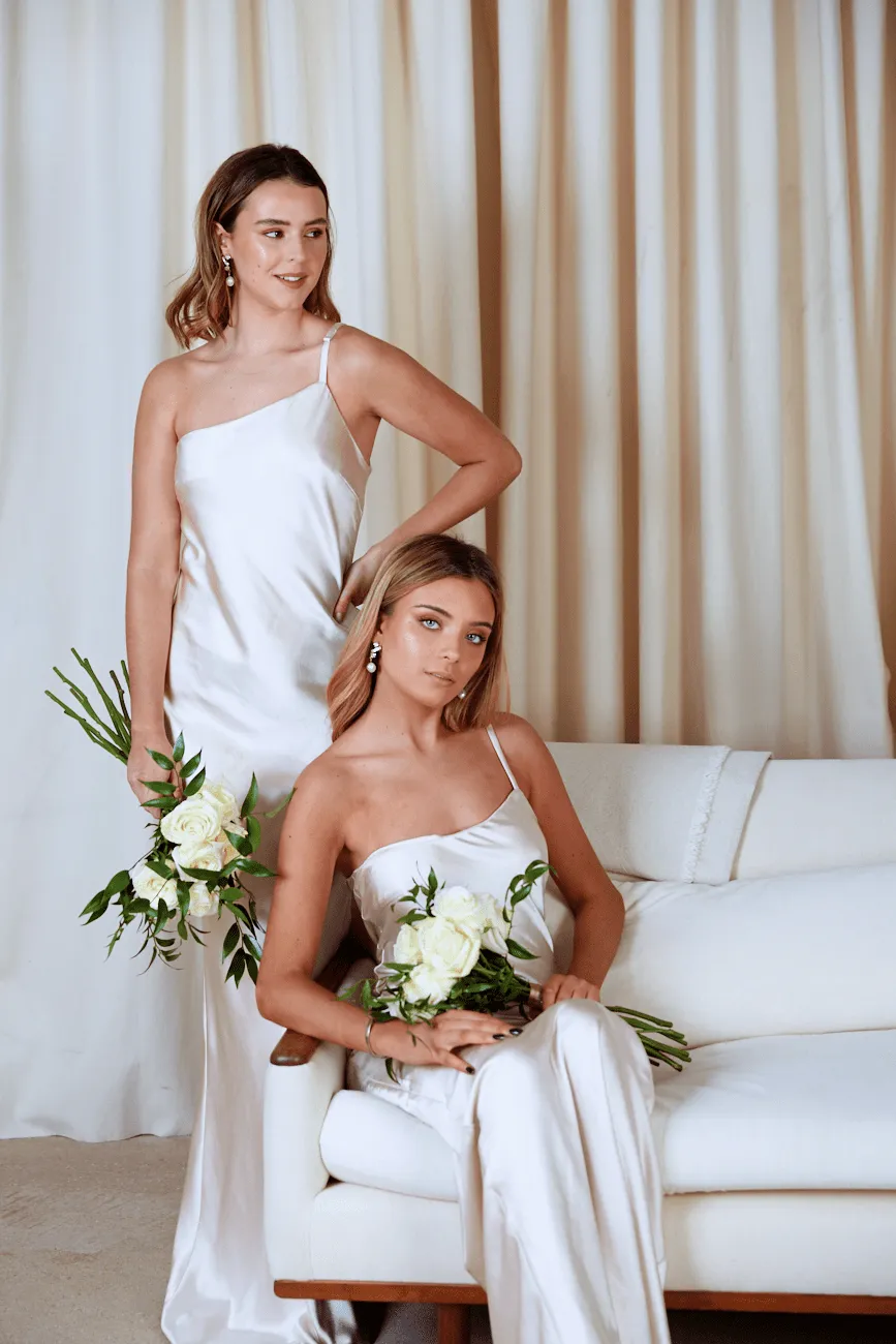 Amelia Maxi Dress - Matte Oyster sold by Pretty Lavish product image thumbnail 4