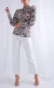 Dakota Backless Blouse - Leopard sold by Pretty Lavish
