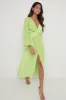 Frieda Knot Contrast Dress - Green sold by Pretty Lavish