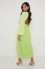 Frieda Knot Contrast Dress - Green sold by Pretty Lavish
