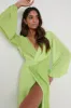 Frieda Knot Contrast Dress - Green sold by Pretty Lavish