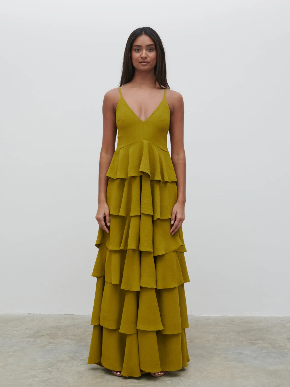 Lissy Textured Maxi Dress - Chartreuse sold by Pretty Lavish product image thumbnail 5