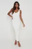 Lara Ribbed Midaxi Dress - Cream sold by Pretty Lavish