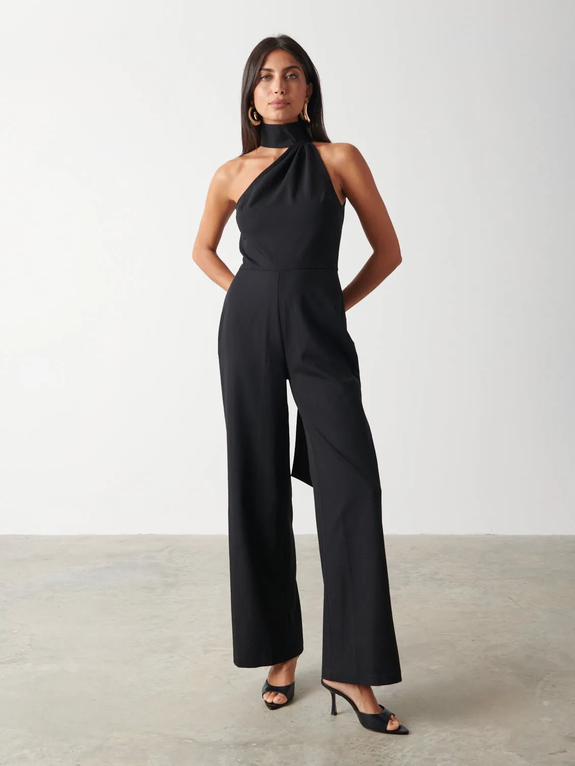 Sapphire Scarf Jumpsuit - Black sold by Pretty Lavish product image thumbnail 2