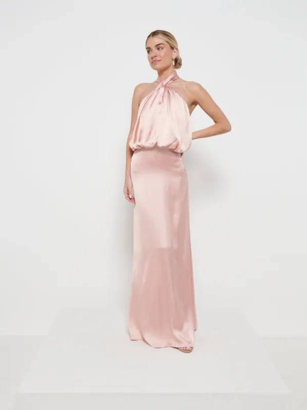 Sammie Recycled Maxi Bridesmaid Dress - Matte True Blush sold by Pretty Lavish